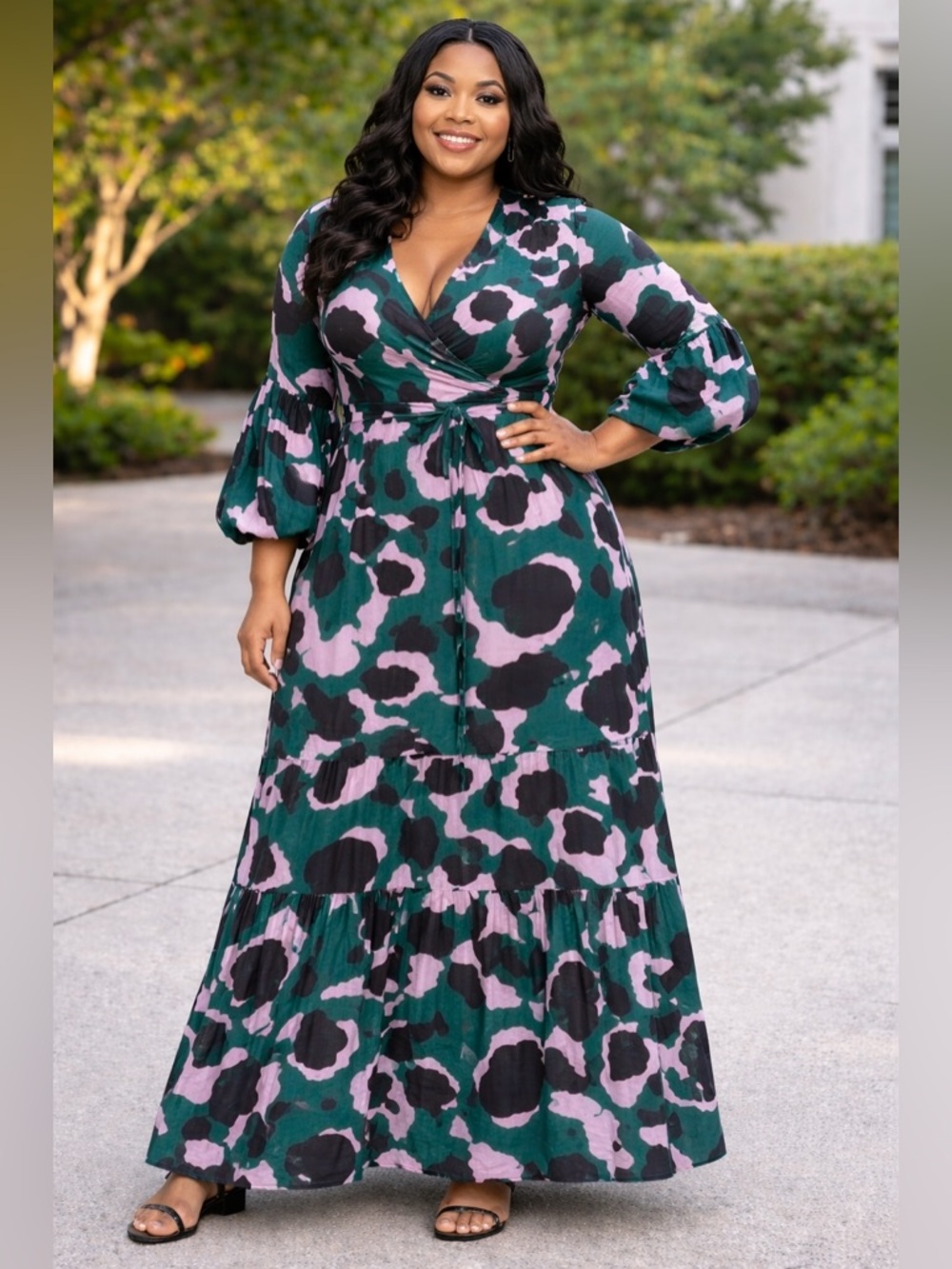 Our vintage-inspired dress is perfect for your spring or summer events.